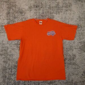 Auburn Tigers Shirt Mens Medium Orange 2010 NCAA National Champions Graphic Tee
